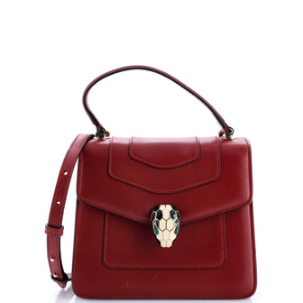 Bvlgari Serpenti Forever Top Handle Bag Leather Small