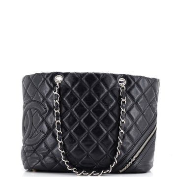 Chanel Cotton Club Tote Quilted Aged Calfskin Large