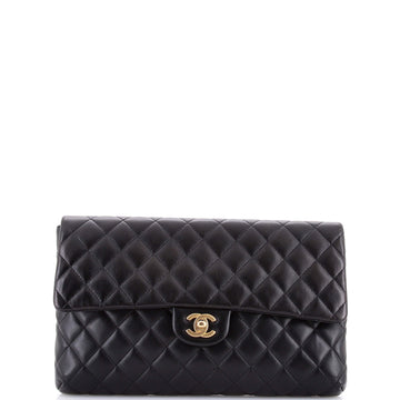 Chanel Classic Flap Clutch Quilted Lambskin