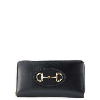 Gucci Horsebit 1955 Zip Around Wallet Leather Long