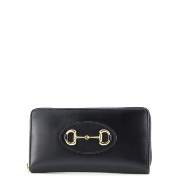 Gucci Horsebit 1955 Zip Around Wallet Leather Long