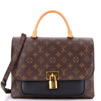 Louis Vuitton Marignan Handbag Monogram Canvas with Leather