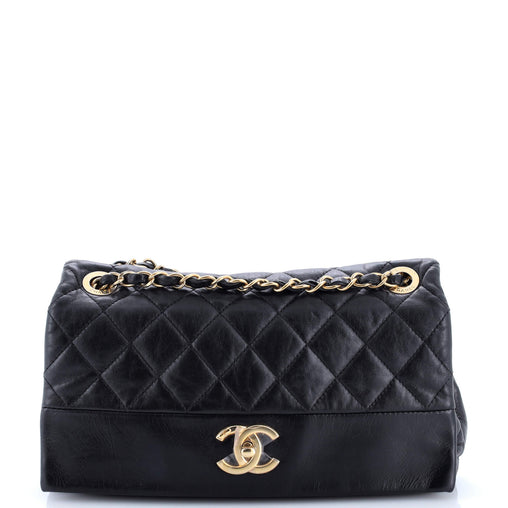 バック　CHANEL ヴィンテージ・中古】シャネル CHANEL フルフラップ プッシュロック