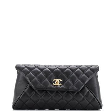 Chanel Fold Up Again Clutch Quilted Lambskin