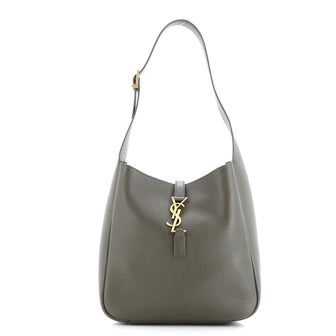 Saint Laurent Le 5 a 7 Supple Hobo Leather Small