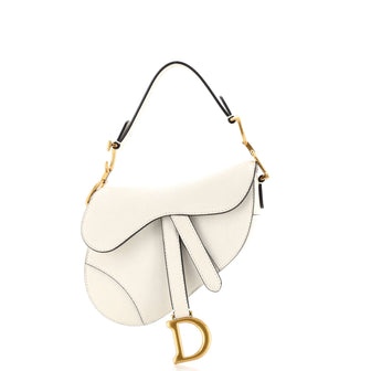 Christian Dior Saddle Handbag Leather Mini