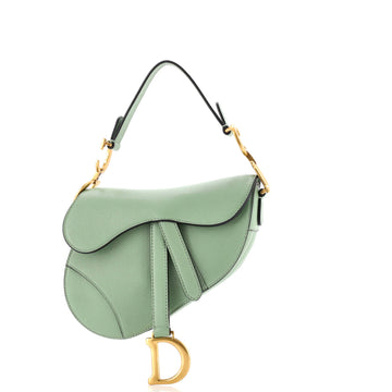 Christian Dior Saddle Handbag Leather Mini