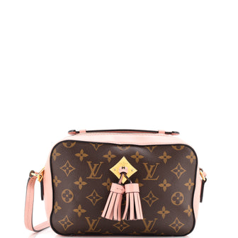 Louis Vuitton Saintonge Handbag Monogram Canvas with Leather