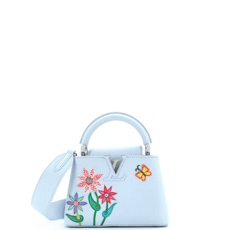 Louis Vuitton Capucines Bag Yayoi Kusama Flowers Taurillon Leather Mini