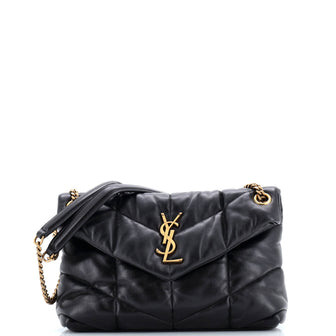 Saint Laurent Loulou Puffer Shoulder Bag Quilted Leather Small