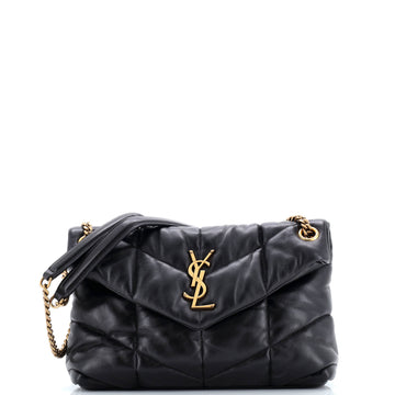 Saint Laurent Loulou Puffer Shoulder Bag Quilted Leather Small