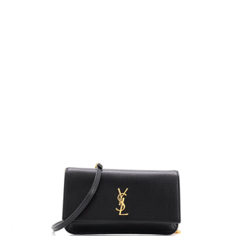Saint Laurent Classic Monogram Phone Holder Shoulder Bag Leather