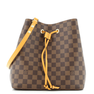 Louis Vuitton NeoNoe Handbag Damier with Leather MM