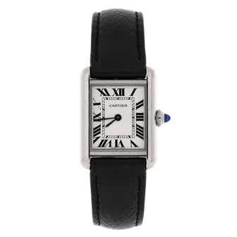 Cartier Must de Cartier Tank Quartz Watch Stainless Steel and Leather 22