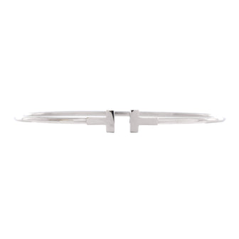 Tiffany & Co. T Wire Bracelet 18K White Gold Narrow