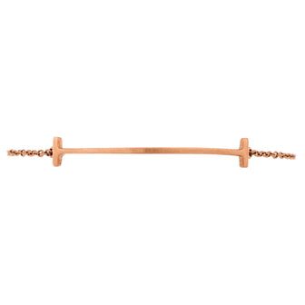 Tiffany & Co. T Smile Chain Bracelet 18K Rose Gold Medium