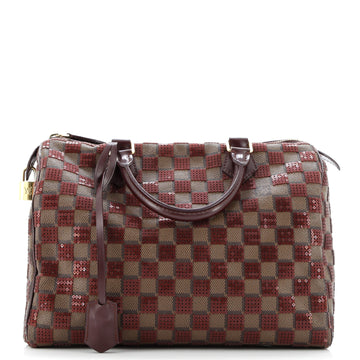 Louis Vuitton Speedy Handbag Damier Paillettes 30