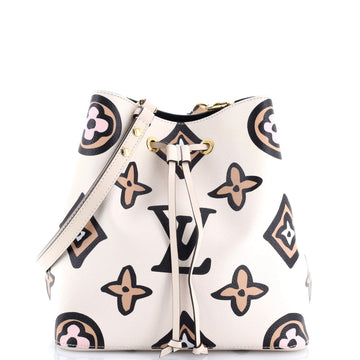 Louis Vuitton NeoNoe Handbag Wild at Heart Monogram Giant MM