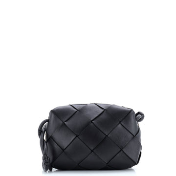 Bottega Veneta Cassette Camera Crossbody Bag Maxi Intrecciato Leather Small