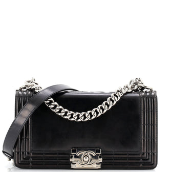 Chanel Reverso Boy Flap Bag Glazed Calfskin Old Medium