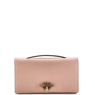 Christian Dior Bee Clutch Leather
