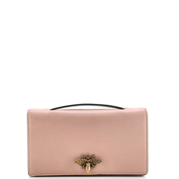 Christian Dior Bee Clutch Leather