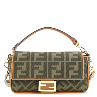 Fendi Baguette NM Bag Zucca Embroidered Canvas Medium