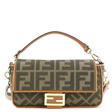 Fendi Baguette NM Bag Zucca Embroidered Canvas Medium