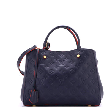 Louis Vuitton Montaigne Handbag Monogram Empreinte Leather MM