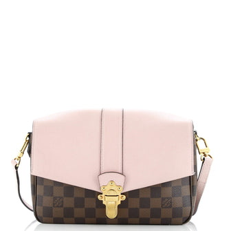 Louis Vuitton Clapton Handbag Damier and Leather PM