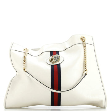 Gucci Rajah Chain Tote Leather Large