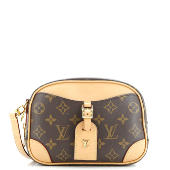 Louis Vuitton Deauville Handbag Monogram Canvas Mini