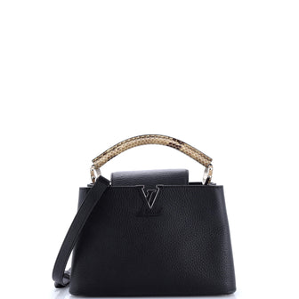 Louis Vuitton Capucines Bag Leather with Snakeskin BB