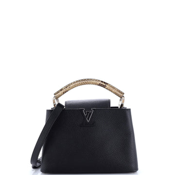 Louis Vuitton Capucines Bag Leather with Snakeskin BB