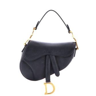 Christian Dior Saddle Handbag Leather Mini