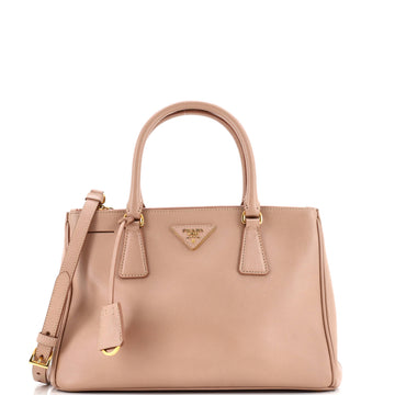 Prada Galleria Double Zip Tote Saffiano Leather Medium