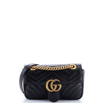 Gucci GG Marmont Flap Bag Matelasse Leather Super Mini