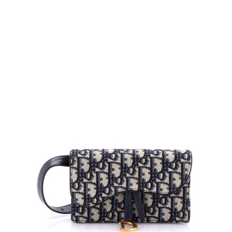 Christian Dior Saddle Rectangular Belt Bag Oblique Canvas