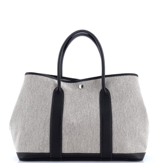 Hermes Garden Party Tote Toile and Leather 36