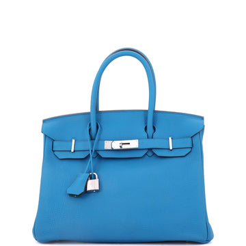 Hermes Birkin Handbag Verso Togo with Palladium Hardware 30
