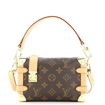 Louis Vuitton Side Trunk Handbag Monogram Canvas PM