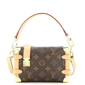 Louis Vuitton Side Trunk Handbag Monogram Canvas PM