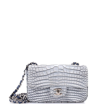 Chanel Classic Single Flap Bag Alligator Mini