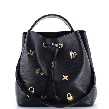 Louis Vuitton NeoNoe Handbag Love Lock Epi Leather