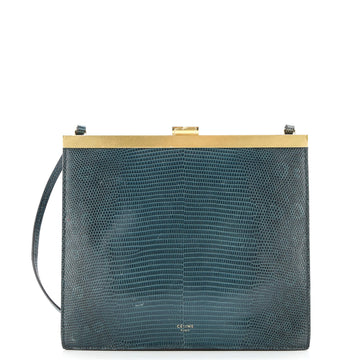 Celine Clasp Crossbody Bag Lizard Mini