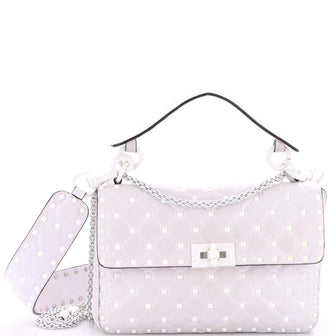 Valentino Garavani Rockstud Spike.Up Flap Bag Quilted Leather Medium