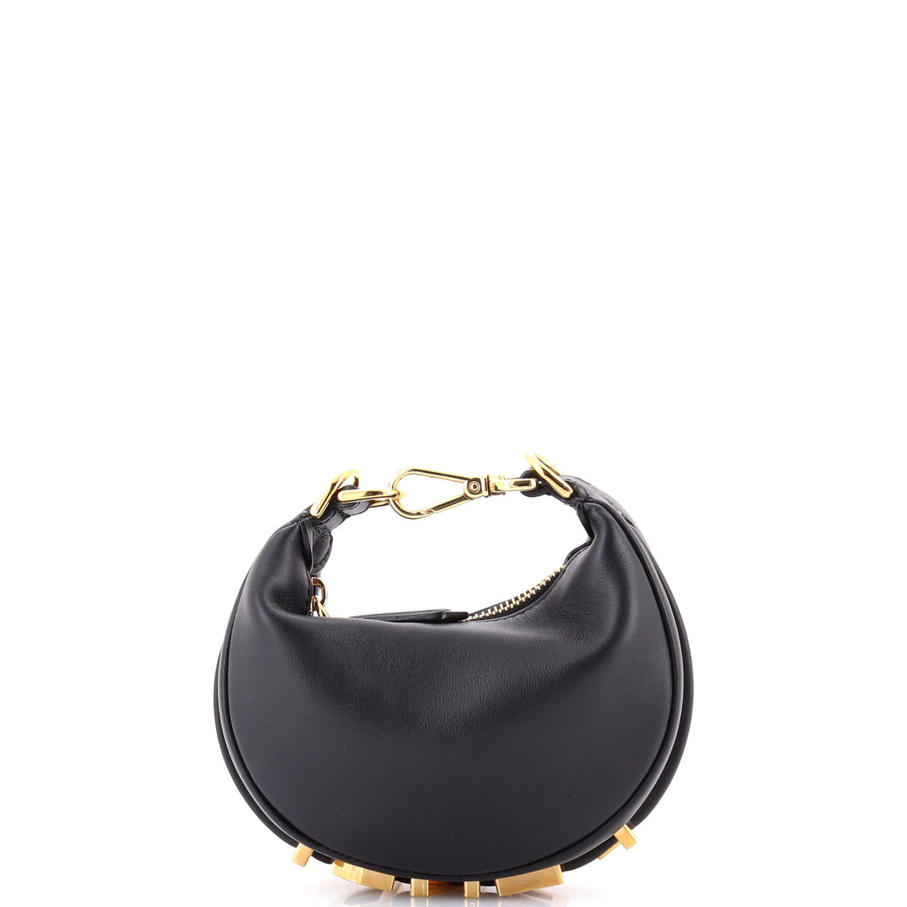 Fendi ハンドバッグ Fendi Fendigraphy Bag Leather Nano Black 3544831