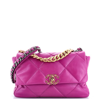 Chanel 19 Flap Bag Quilted Leather Medium