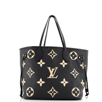 Louis Vuitton Neverfull NM Tote Bicolor Monogram Empreinte Giant MM