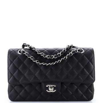 Chanel Classic Double Flap Bag Quilted Caviar Medium